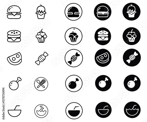 Menu icon set 