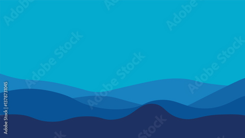 Nature art oriental style vector abstract background, runny like water shapes and lines with textures.