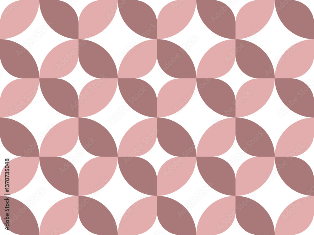 Abstract Geometric Pattern in Soft Pink and Brown Circles Design. ideal for modern design inspirations, artistic projects, and decorative backgrounds in various creative uses.