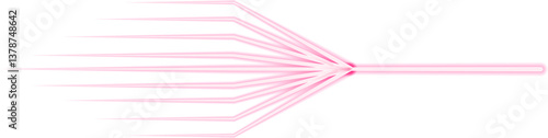 Contour line that extends and splits into branching directions, creating a structured path.