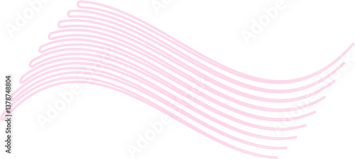 Parallel lines forming continuous curved patterns with a neon glow.