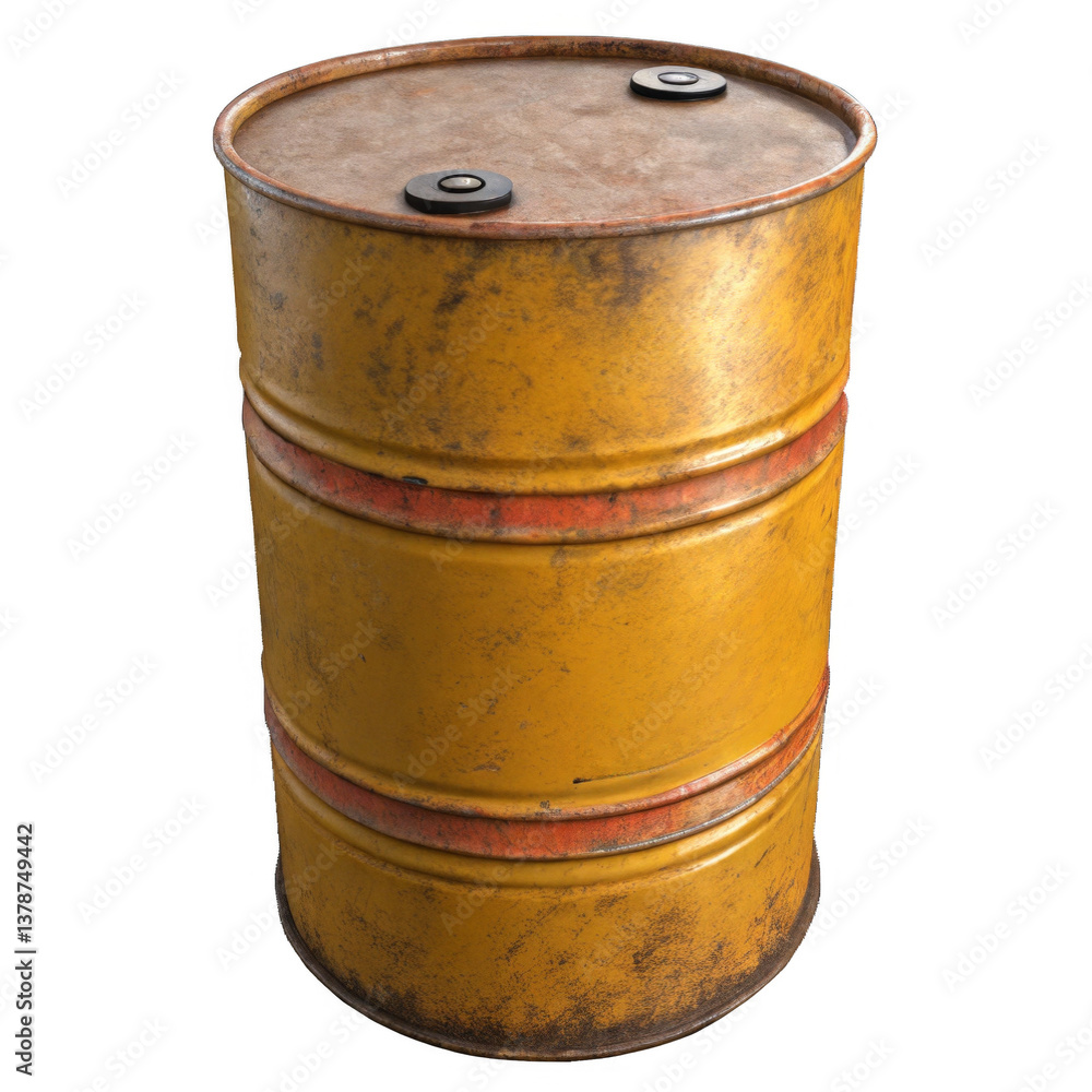 Fuel barrel isolated on a transparent background. Fuel barrel isolated on a transparent background.
