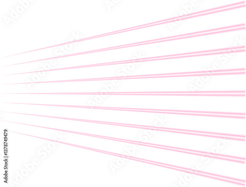 Parallel neon contour lines with an irradiated glow form a structured, high-energy design.