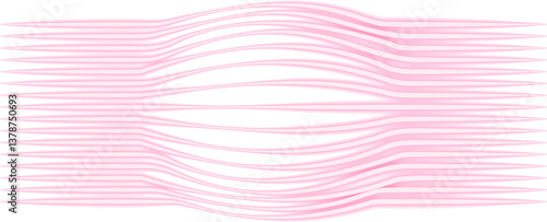 Parallel neon-effect lines contain an inflated section in the center, forming a bold focal point.