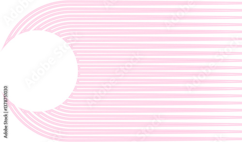 Short parallel contour lines that thicken and end with a rounded, circular formation.