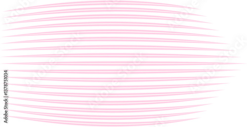 Thick parallel contour lines that gradually expand and give an inflated appearance.