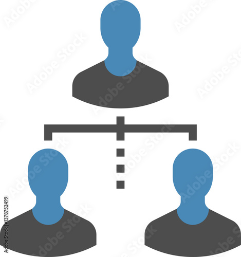 mlm marketing flat web icon concept