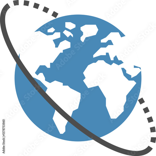 international business flat web icon concept