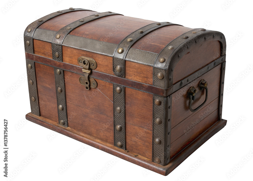 Treasure chest isolated on a transparent background. Treasure chest isolated on a transparent background.