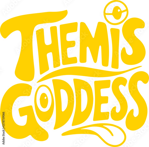 Themis Goddess Typography.