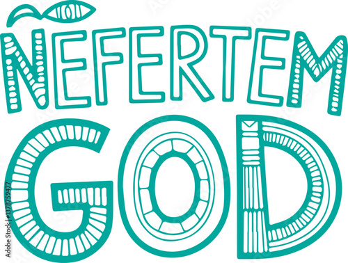 Nefertem God Sticker.