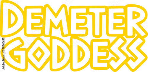 Demeter Goddess Sticker.