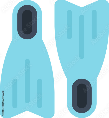 flippers flat web icon concept