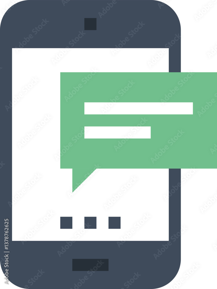 message bubble flat web icon concept message bubble flat web icon concept