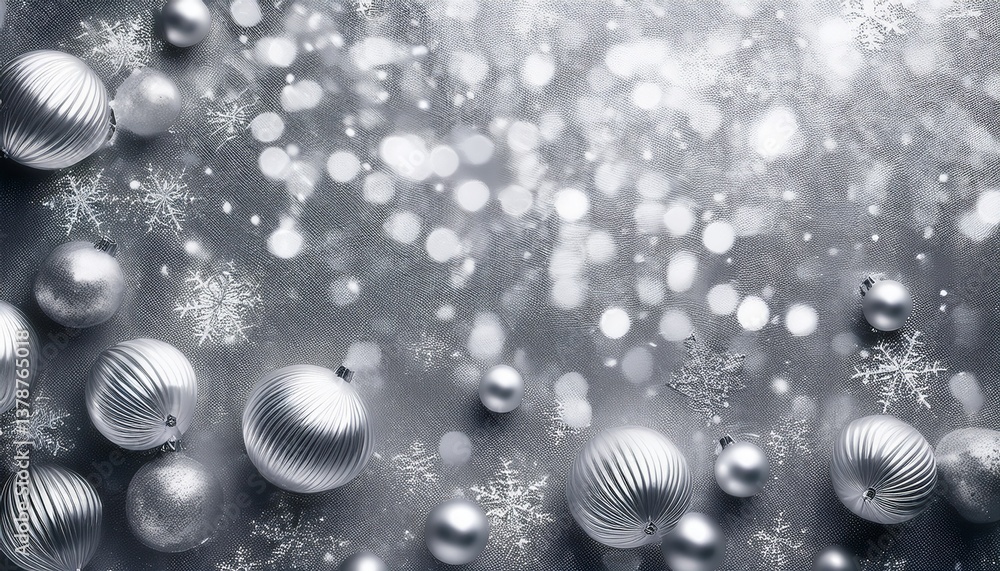 Fototapeta premium silver texture christmas abstract background