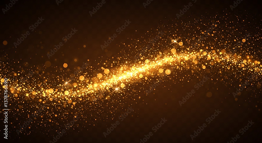 Obraz premium Intricate Sparkle Abstract Background with Transparency