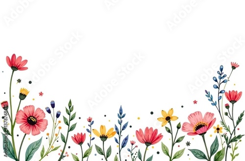 Watercolor hand painted nature romantic banner frame with green eucalyptus plants, pink blossom peony flowers and butterflies on the white background for invitations and greeting cards, invitations