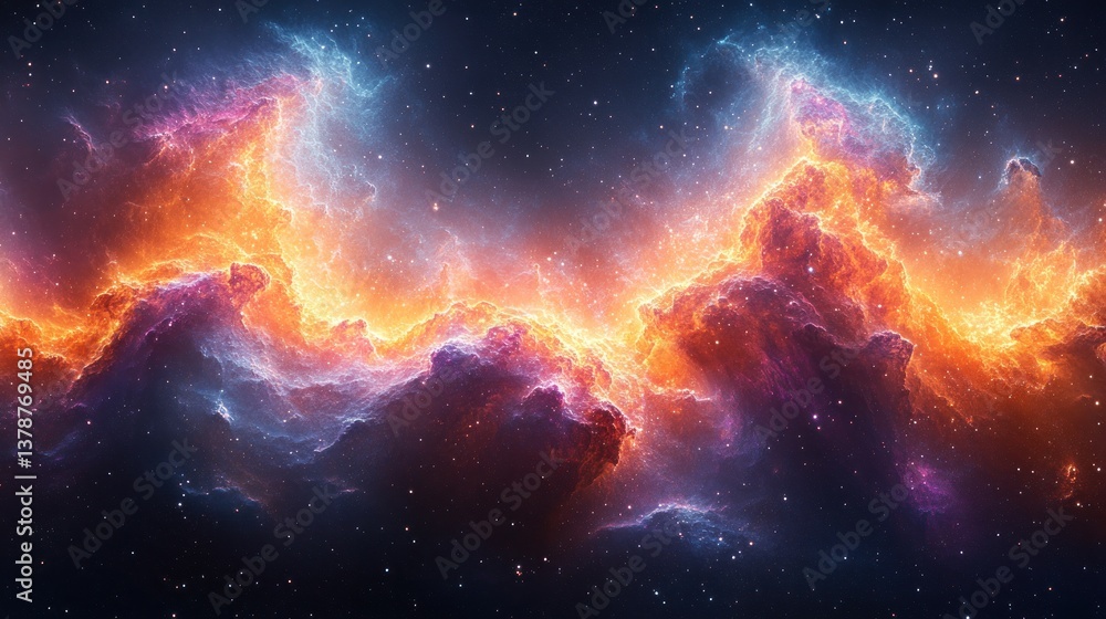 Cosmic Nebulae; Fiery Clouds in Deep Space Cosmic Nebulae; Fiery Clouds in Deep Space