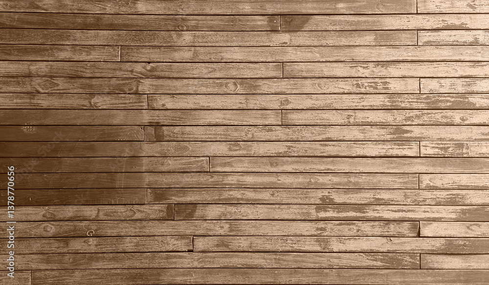 custom made wallpaper toronto digitalphotograph of a rustic, brown wood plank texture, showcasing a weathered and aged surface with visible woodgrain, ideal for use as a background in design projects, mockups, or texture overlays.