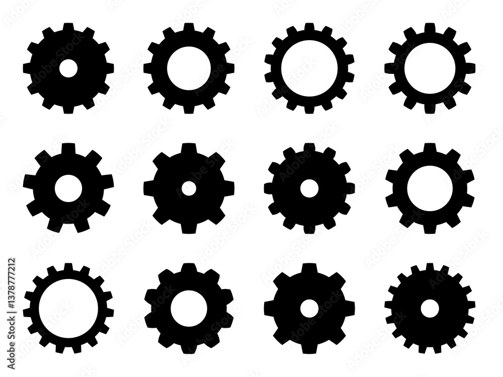 Zahnrad oder zahnräder icon als png symbol für einstellungen oder settings mit transparenten hintergrund Zahnrad oder zahnräder icon als png symbol für einstellungen oder settings mit transparenten hintergrund