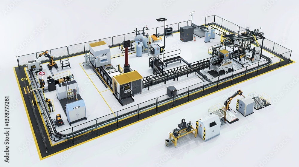 “Automated - Workshop Tech Background: Unveiling Cutting - Edge Innovations, Equipment and Industrial Transformations