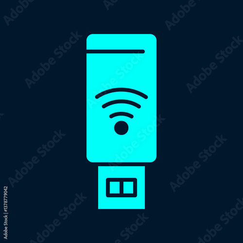 WIFI USB trendy artwork magnificent abstract vector illustration colorful valuable design