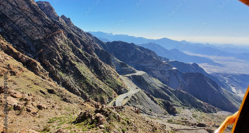Obraz premium Taif scenery view from Al Hada Cable Car