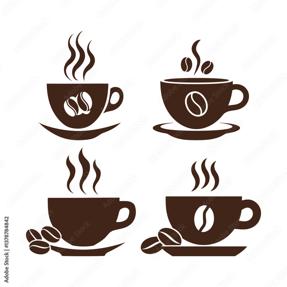Unique coffee logo Modern and minimalist vector and abstract logo Unique coffee logo Modern and minimalist vector and abstract logo