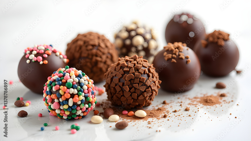 Obraz premium chocolate easter eggs