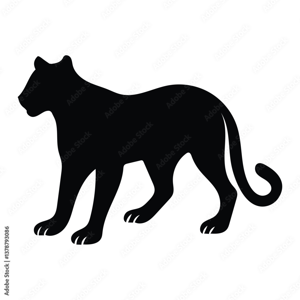 Silhouette lion vector illustration Silhouette lion vector illustration