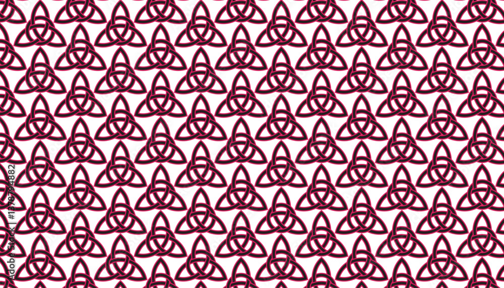 custom made wallpaper toronto digitalKnot Pattern Symmetrical Interwoven Triangles Digital Art