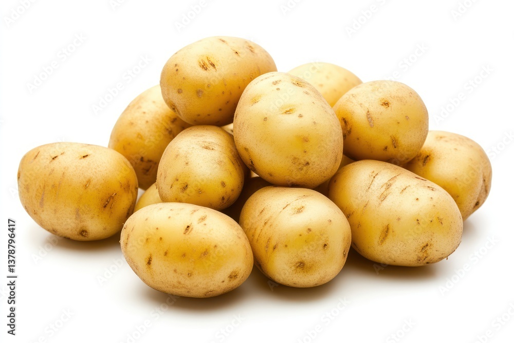 A handful of baby potatoes with smooth yellow skin, isolated on a transparent background. A handful of baby potatoes with smooth yellow skin, isolated on a transparent background.