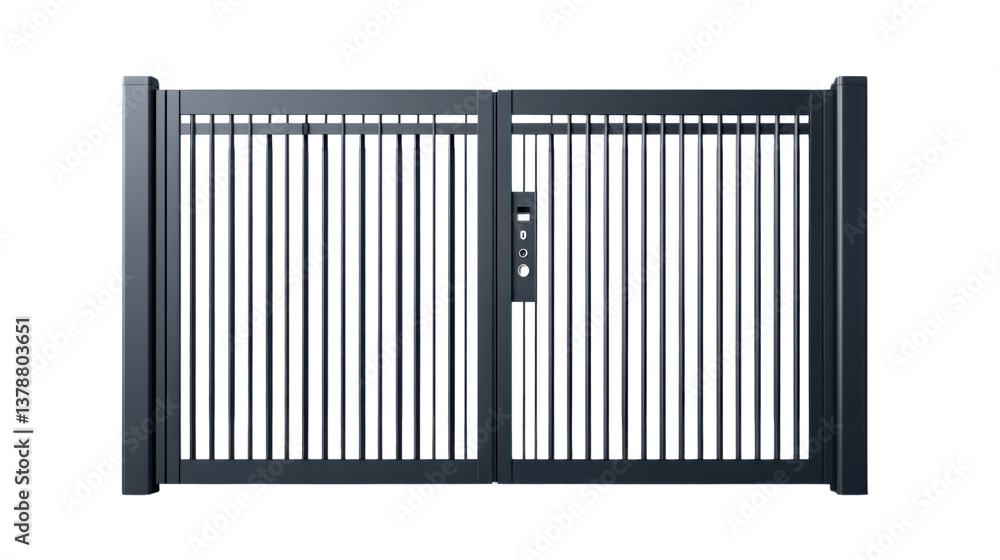 metal door isolated on white background metal door isolated on white background