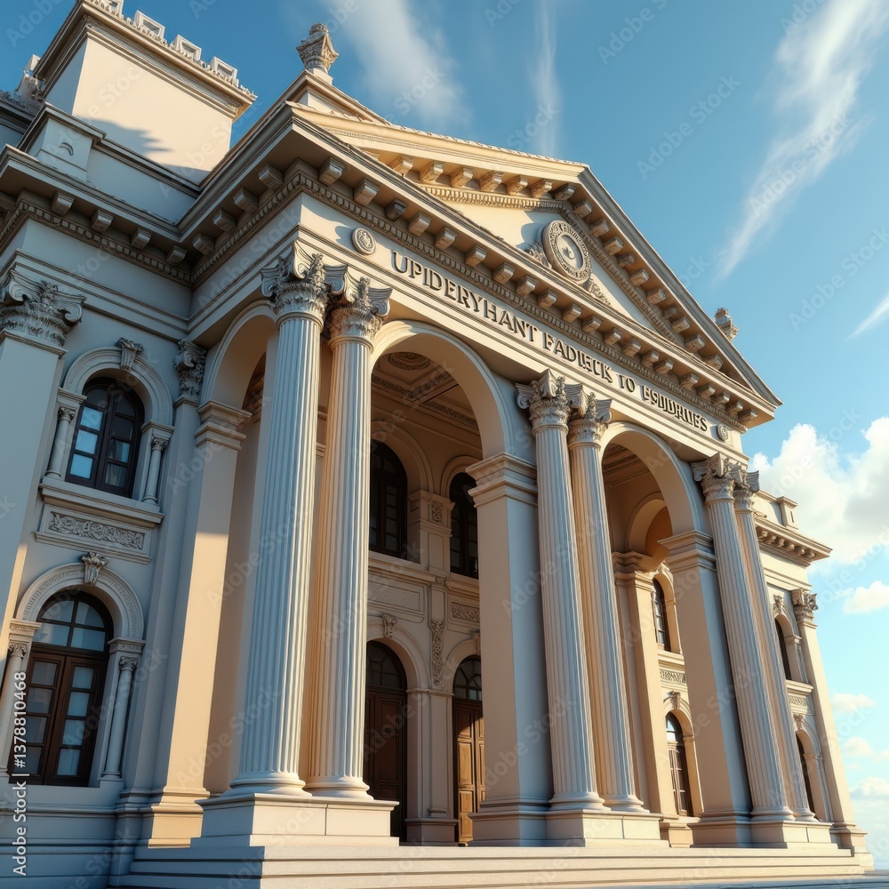 majestic neoclassical building facade columns architectural design series image heritage structure style, fascade, architecture, ornate, capital, pediment majestic neoclassical building facade columns architectural design series image heritage structure style, fascade, architecture, ornate, capital, pediment
