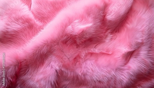 soft and fluffy pink fur texture for background and design use