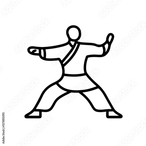 martial arts silhouette