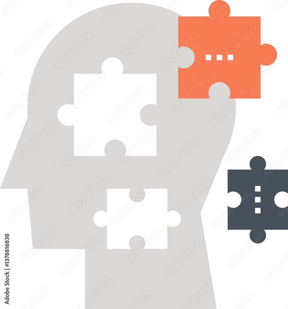 problem solving flat web icon concept problem solving flat web icon concept