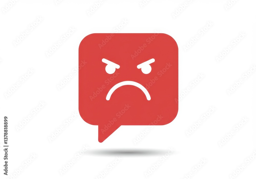 Negative feedback emoticon chat icon Negative feedback emoticon chat icon