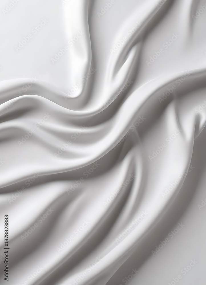 Obraz premium Soft White Abstract Fabric Texture Background