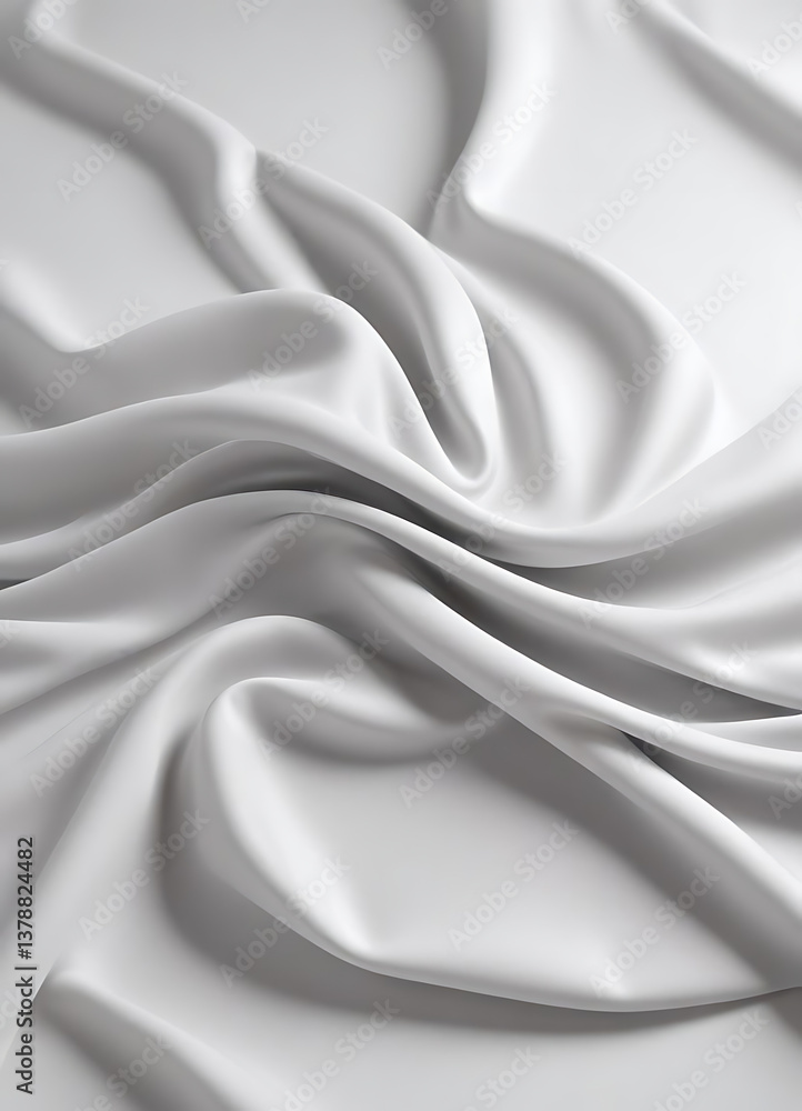 Obraz premium Soft White Abstract Fabric Texture Background