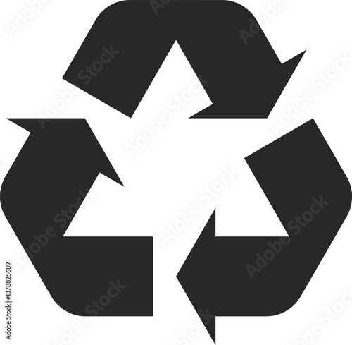 recycle flat web icon concept