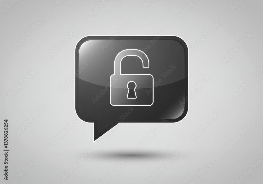 Encryption chat icon Encryption chat icon