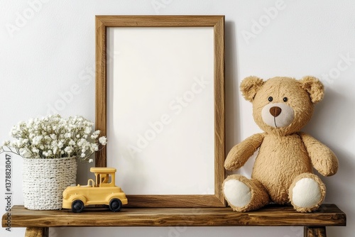 Space to showcase wall decals, stickers, or framed prints.