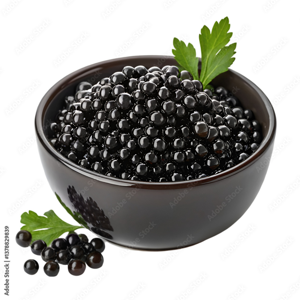 Black caviar luxurious design isolated on transparent or white background available as PNG Black caviar luxurious design isolated on transparent or white background available as PNG