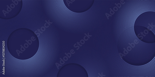 Abstract blue background with blue glowing diagonal geometric lines. Modern shiny blue rounded rectangle lines pattern. Minimalist graphic design. Futuristic technology concept