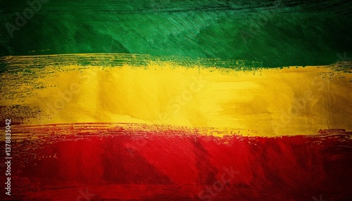 green yellow red brush reggae background