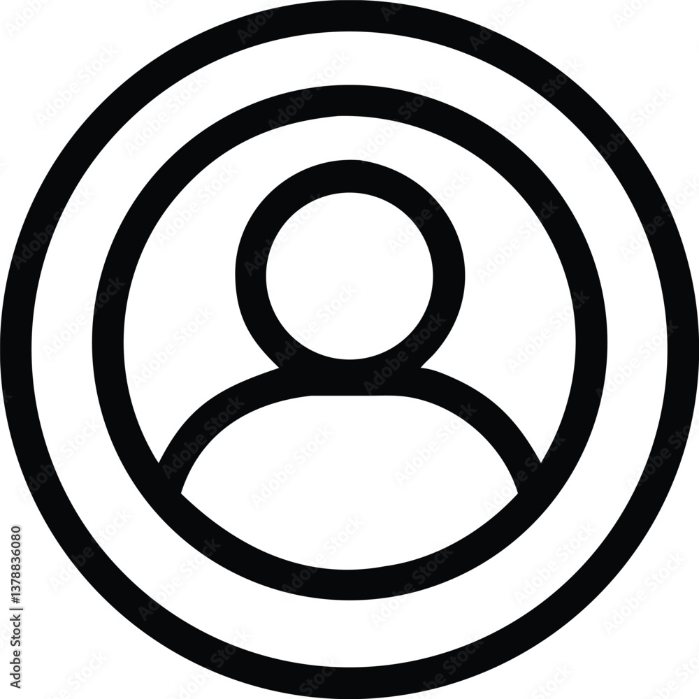 Simple 3D Vector Icon of a Man for Web and Communication Simple 3D Vector Icon of a Man for Web and Communication