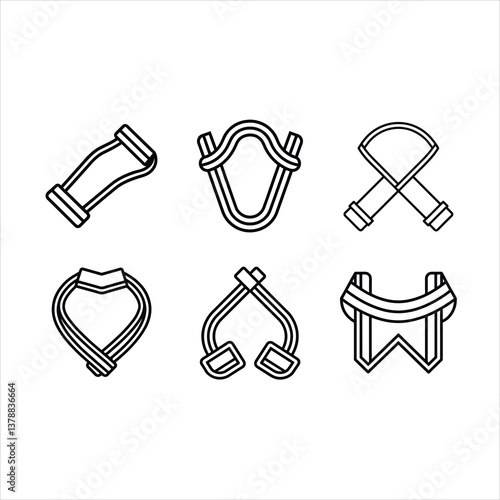 Resistance Band Workout Vector Illustration for Fitness & Home Gym Design