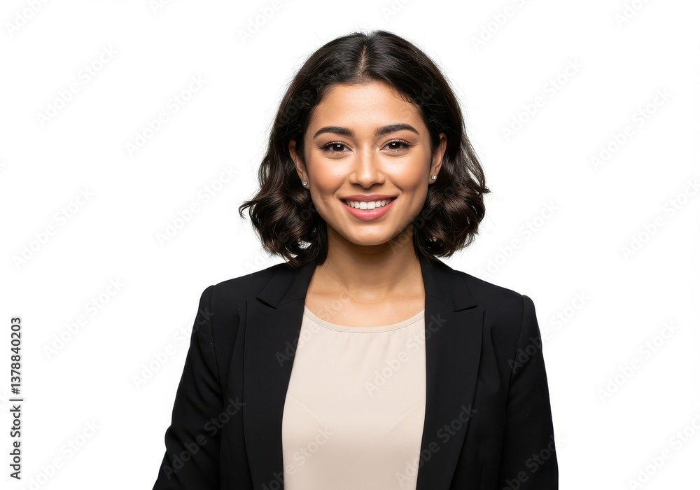 Portrait of young businesswoman isolated on white white background Portrait of young businesswoman isolated on white white background