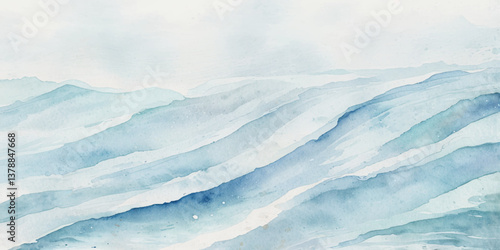 Blue ocean wave background. Blue and white water ocean background.
